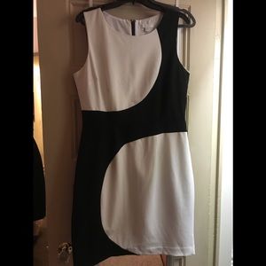 New York & Co. black and white dress